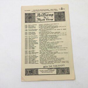 Anthem For Mixed Voices #332-40022 The God of Abraham Praise Booklet Vintage